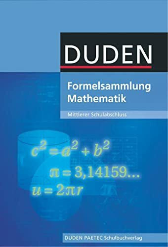 Fanghänel, Günter Formelsammlung bis Klasse 10 - Mathematik - Mittlerer Schulabschluss: Formelsammlung