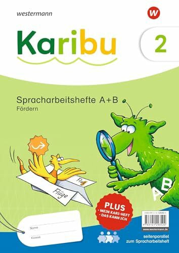 Karibu - Ausgabe 2024: Paket Spracharbeitshefte Fördern 2 (A + B) zielgleich, seitenparallel zum Spracharbeitsheft, auch zum Sprachbuch einsetzbar, mit Diagnoseheft „Das kann ich“ Fördern 2
