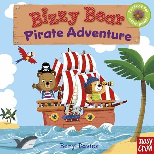 Nosy Crow BIZZY BEAR PIRATE ADV: (Interactive Board Book about a Pirate Treasure Hunt for Toddlers - With Sturdy Tabs and Slides to Push and Pull)