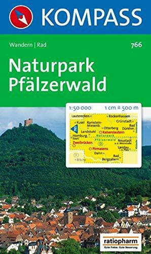 Kompass, 766 Naturpark Pfälzerwald: Wandern / Rad. 1:50.000