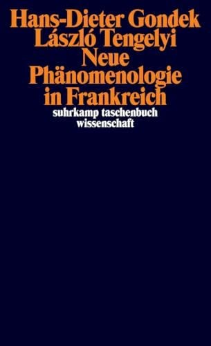 Gondek, Hans-Dieter Neue Phänomenologie in Frankreich (suhrkamp taschenbuch wissenschaft)