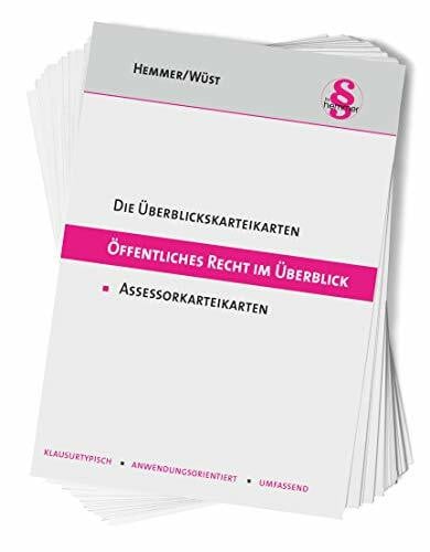 Wüst, Achim Öffentliches Recht im Überblick: Ass. Karteikarten (Karteikarten - Öffentliches Recht)