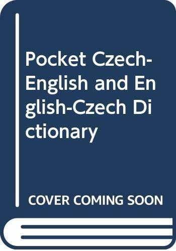 Obrtelova, Radka Pocket Czech-English and English-Czech Dictionary