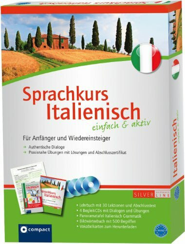 Vial, Valerio Italienisch einfach & aktiv: 2 Bücher, 4 CDs, Grammatiktafel A1-A2