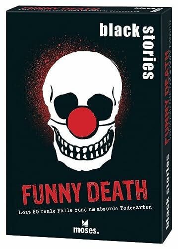 Skopnik, Bernhard Moses. Black Stories Funny Death Edition | 50 rabenschwarze Rätsel | Das Krimi Kartenspiel
