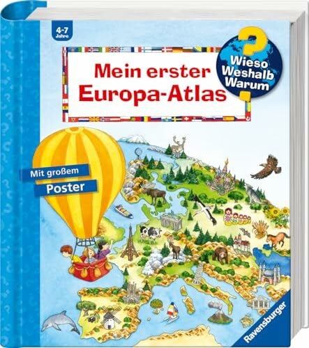 Erne, Andrea Wieso? Weshalb? Warum? Sonderband - Mein erster Europa-Atlas (Sachbuch ab 4 Jahre - mit Klappen und riesigem Poster)