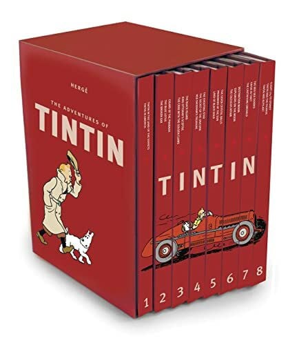 Hergé The Adventures of Tintin – Compact Editions – The Tintin Collection: 8 Book Box-Set: The Complete Official Classic Children’s Illustrated Mystery Adventure Series
