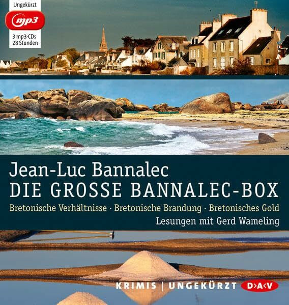 Wameling, Gerd Die große Bannalec-Box: Ungekürzte Lesungen mit Gerd Wameling (3 mp3-CDs)