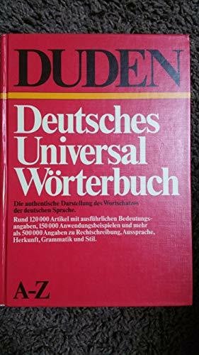 Dudenredaktion Duden - Deutsches Universalwörterbuch: Das umfassende Bedeutungswörterbuch der deutschen Gegenwartssprache