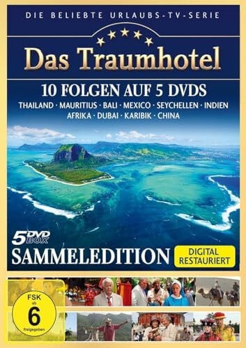 Ruth-Maria Kubitscheck Das Traumhotel - Sammeledition - 10 Folgen auf 5 DVDs (Thailand, Mauritius, Bali, Mexiko, Seychellen, Indien, Afrika, Dubai, Karibik, China)