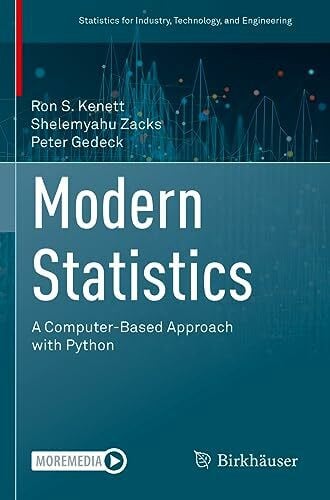Gedeck, Peter Modern Statistics: A Computer-Based Approach with Python (Statistics for Industry, Technology, and Engineering)