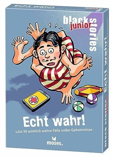 Kollars, Helmut Moses. Black Stories Junior - True Stories | 50 wirklich wahre Geschichten voller Geheimnisse | Das Rätsel Kartenspiel für Kinder ab 8 Jahren