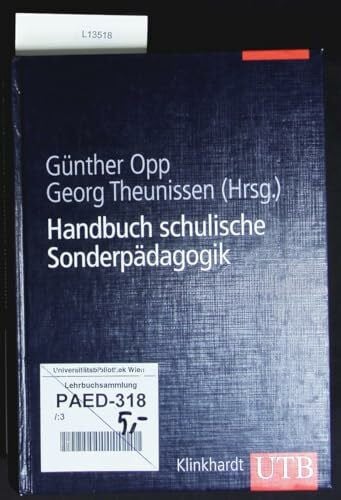 Günther Opp Handbuch schulische Sonderpädagogik