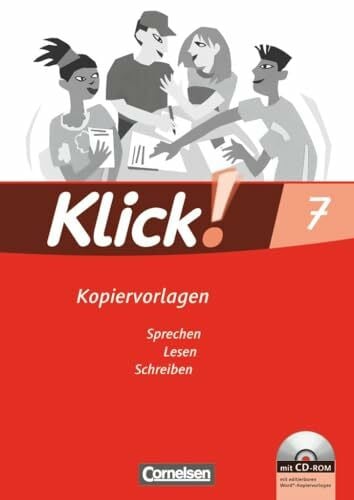 Hämel, Bianca Klick! Deutsch|NULL|Ausgabe 2007|7. Schuljahr|Sprechen, Lesen, Schreiben|NULL|Kopiervorlagen mit CD-ROM|NULL