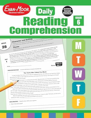 Evan-Moor Educational Publishers Daily Reading Comprehension, Grade 6