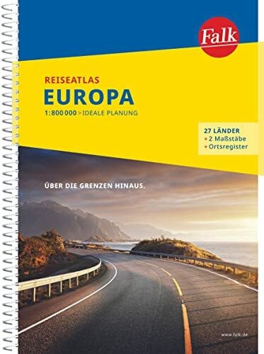 MAIRDUMONT GmbH & Co. KG Falk Reiseatlas Europa 1:800.000: 1:800 000 - ideale Planung. Über die Grenzen hinaus. 27 Länder, 2 Maßstäbe, Ortsregister (Falk Atlas)