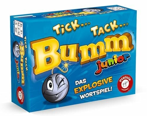 Rodriguez, Los Piatnik 6474 - Tick Tack Bumm Junior / Der Spieleklassiker in der Junior Version / Mit Lerneffekt für Kinder ab 5 Jahren
