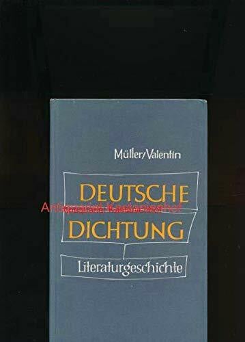 unknown Deutsche Dichtung Kleine Geschichte unserer Literatur