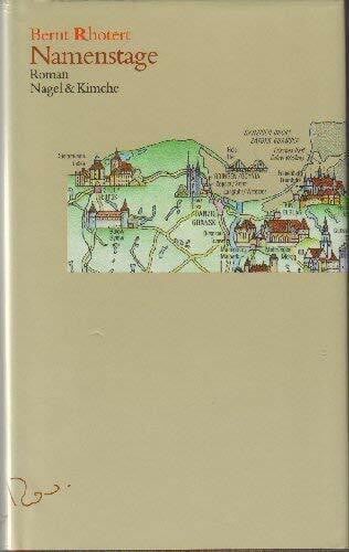 Rhotert, Bernt Namenstage. Roman