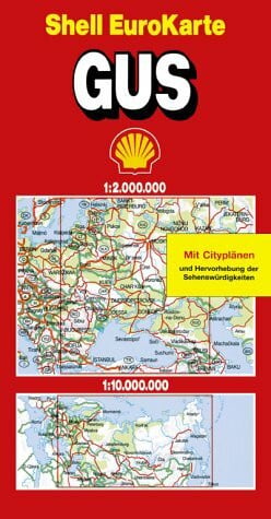Shell EuroKarte, GUS: Mit Citypln. u. Hervorhebung d. Sehenswürdigkeiten