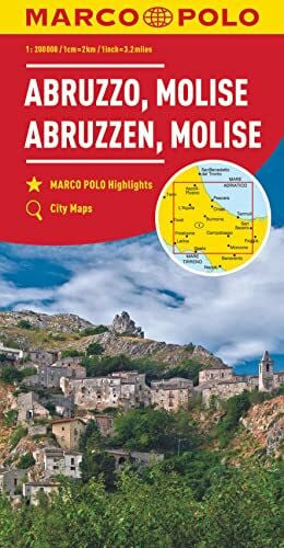 Marco Polo Verlag MARCO POLO Regionalkarte Italien 10 Abruzzen, Molise 1:200.000: MARCO POLO Highlights, City Maps