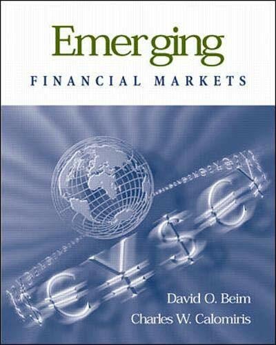 Calomiris, Charles W. Emerging Financial Markets