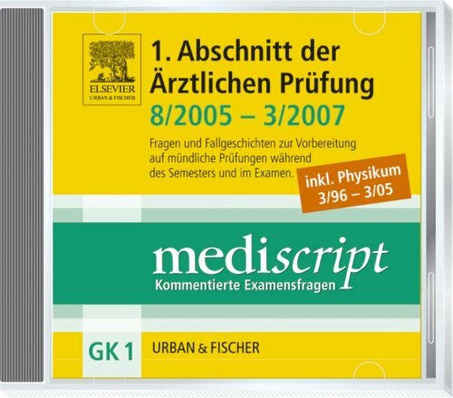 Spitaletta, Martino 1. Abschnitt der Ärztlichen Prüfung 8/2005-3/2007 inkl. Physikum 3/96-3/05, 1 CD-ROM: Für Windows NT, 2000, XP, Windows Vista