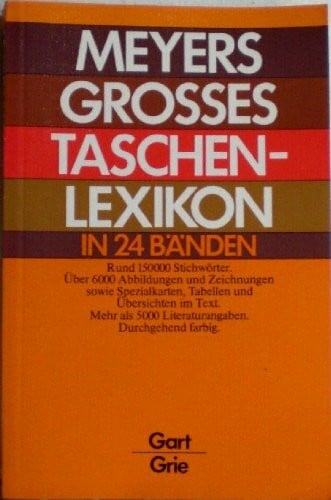 Meyers Lexikonredaktion Meyers Grosses Taschenlexikon / Meyers Grosses Taschenlexikon: Gar - Grie