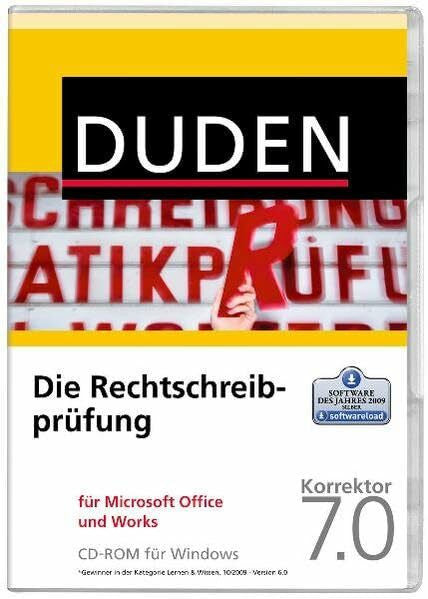 Die Duden-Rechtschreibprüfung für Microsoft Office und Works: Korrektor 7.0