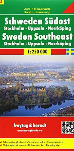 Freytag-Berndt und Artaria KG Freytag Berndt Autokarten, Schweden Südost - Stockholm - Uppsala - Norrköping, Blatt 3 - Maßstab 1:250.00