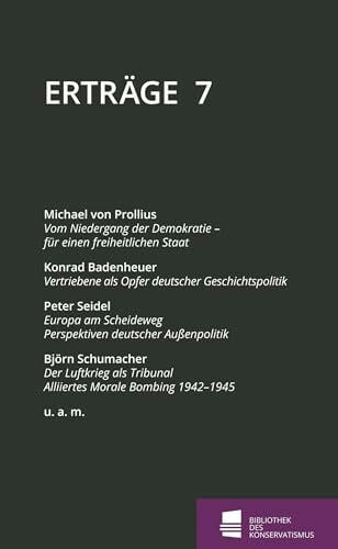 Waßner, Rainer Erträge: Schriftenreihe der Bibliothek des Konservatismus, Band 7