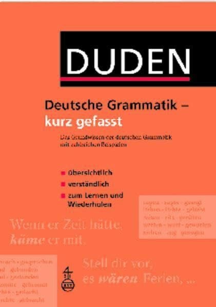 Hoberg, Rudolf Hoberg Ursula Duden - Deutsche Grammatik - kurz gefasst: Das Grundwissen der deutschen Grammatik mit zahlreichen Beispielen