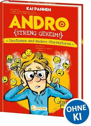 Vogler, Mareikje Andro, streng geheim! (Band 2) - Emotionen und andere Störfaktoren: Erlebe Andros zweites Schulabenteuer - Lustiges Kinderbuch mit witzigen Illustrationen für Jungen und Mädchen ab 8 Jahren