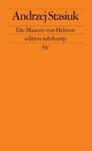 Kühl, Olaf Die Mauern von Hebron (edition suhrkamp)