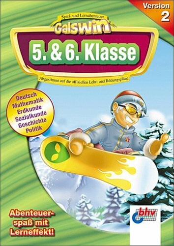 Galswin Version 2, CD-ROMs : 5. & 6. Klasse, 2 CD-ROMs Deutsch, Mathematik, Erdkunde, Sozialkunde, Geschichte, Politik. Für Windows 98/Me/XP. Abgestimmt auf d. offiziellen Lehr- u. Bildungspläne. Mult