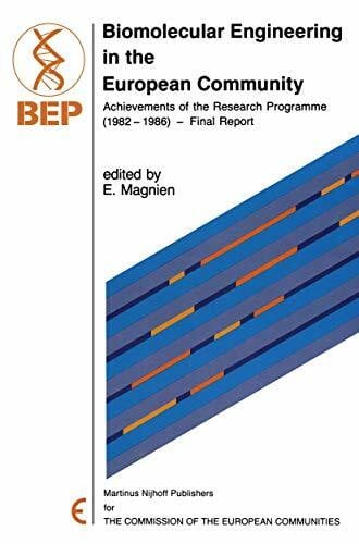 Magnien, E. Biomolecular Engineering in the European Community: Achievements of the Research Programme (1982 – 1986) ― Final Report