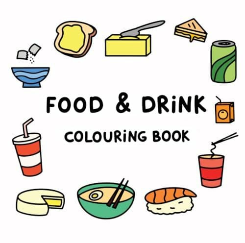 ali Food & Drink Colouring Book (Simple & Easy Colouring Books by ali)