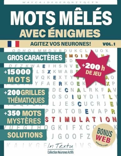Gaboriaud, Eric Mots Mêlés Avec Énigmes: plus de 15 000 Mots, 200 Grilles, 350 mots mystères