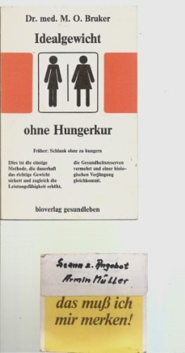 Max Otto Bruker Idealgewicht ohne Hungerkur