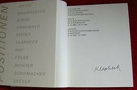 Romain, Lothar Positionen, Malerei aus der Bundesrepublik Deutschland: Sprengel Museum Hannover