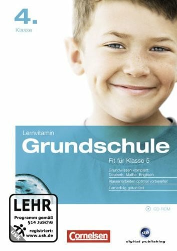 CD-Rom Lernvitamine - Lernvitamin Grundschule: 4. Schuljahr - Kompletttrainer Deutsch, Englisch, Mathematik: CD-ROM