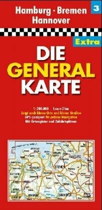 Mair Generalkarten Extra Die Generalkarten Deutschland Extra, 12 Bl., Bl.3, Niedersachsen