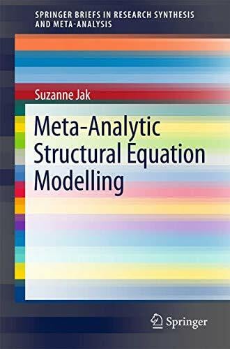 Jak, Suzanne Meta-Analytic Structural Equation Modelling (SpringerBriefs in Research Synthesis and Meta-Analysis)