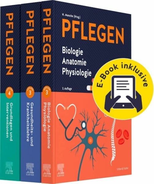Menche, Nicole PFLEGEN Lernpaket 3.A. + E-Books: Grundlagen - Anatomie - Krankheitslehre