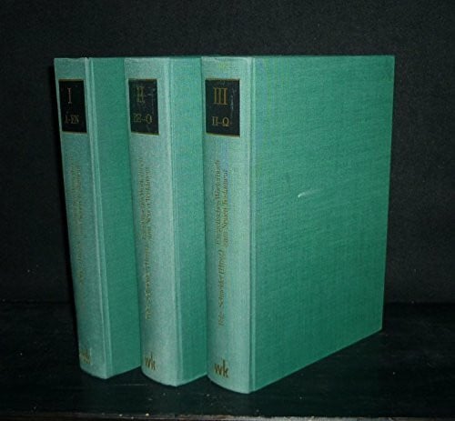 Schneider, Gerhard Exegetisches Wörterbuch zum Neuen Testament: Aaron - Henoch