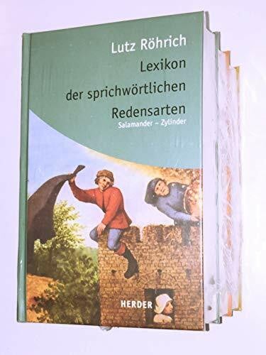 Röhrich, Lutz Lexikon der sprichwörtlichen Redensarten - 3 Bände