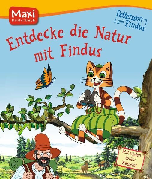 Engel, Anton Pettersson und Findus. Entdecke die Natur mit Findus: Mit vielen tollen Rätseln (MAXI Lernspaß)