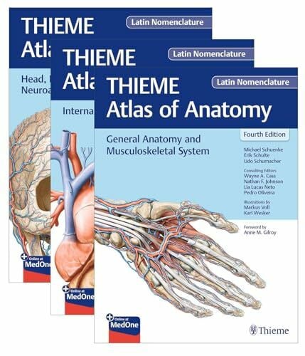 Schumacher, Udo THIEME Atlas of Anatomy, Latin Nomenclature, Three Volume Set, Fourth Edition