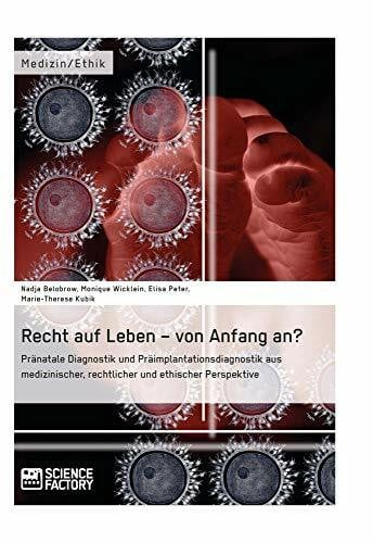 Kubik, Marie-Therese Recht auf Leben – von Anfang an? Pränatale Diagnostik und Präimplantationsdiagnostik aus medizinischer, rechtlicher und ethischer Perspektive