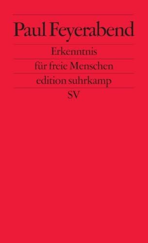 Feyerabend, Paul Erkenntnis für freie Menschen (edition suhrkamp)